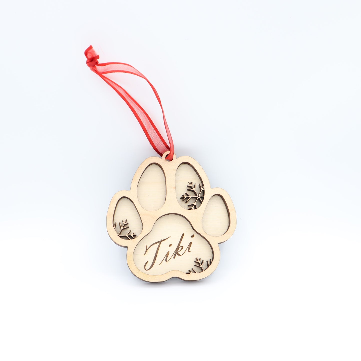 Custom Engraved Paw Ornament